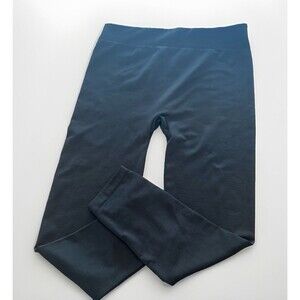 HUE Black Ultra‎ Brushed Lined High Waisted Legging Plus Size 1x 2x activewear